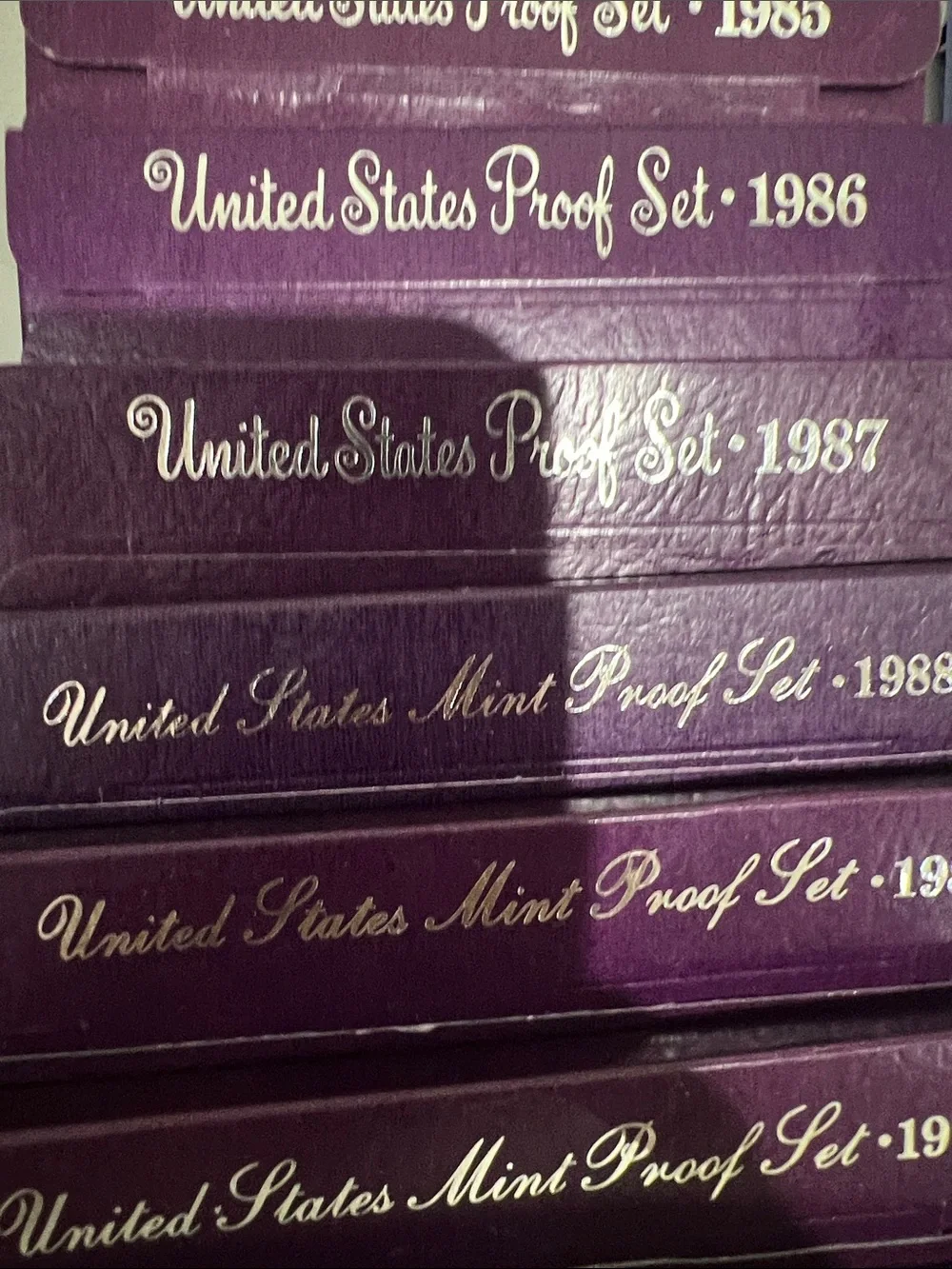 1983 to 1995 Mint Proof Set - lot of 13